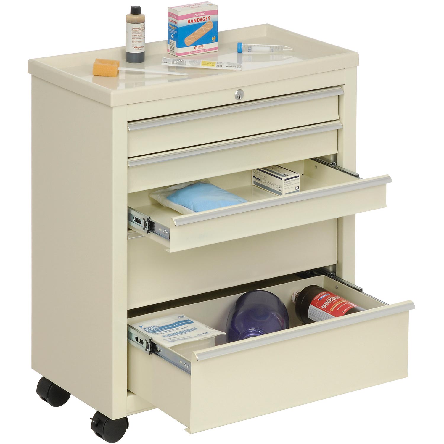 Classic 5 Drawer Medical Cart 