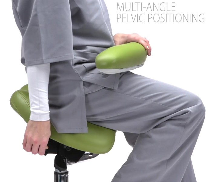Crown Seating Denver C130A Assistant ergo style Saddle Stool