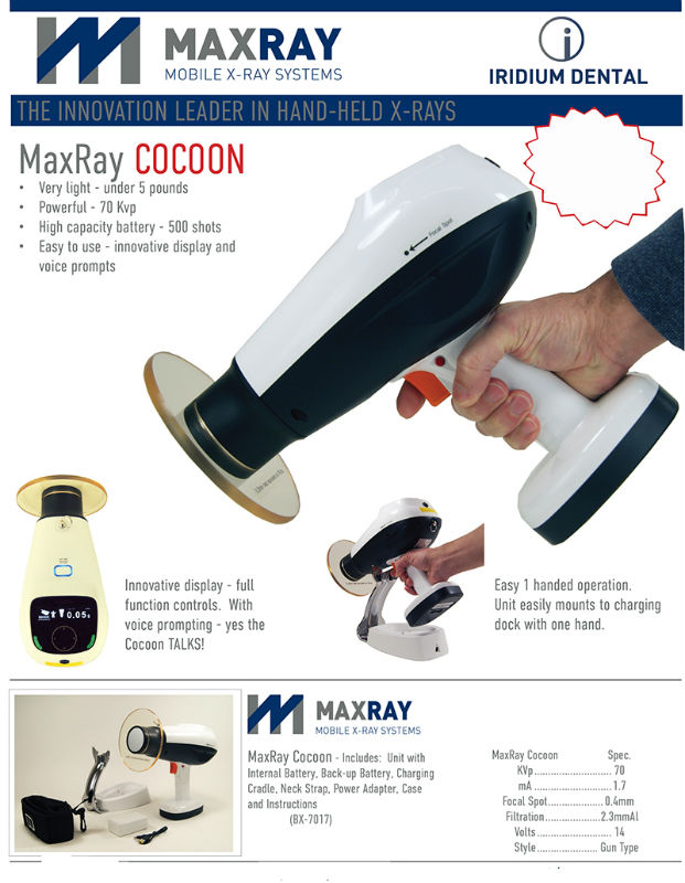 MaxRay Cocoon Dental HandHeld X-Ray Unit Brochure