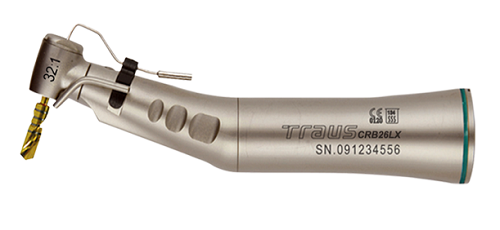  Saeshin Traus 32:1 LED Fiber Optic Push Button Dental Implant Contra angle CRB27LX