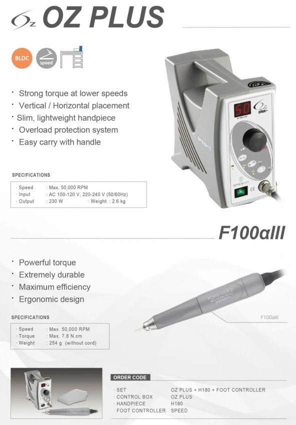  OZ-Plus 50K Brushless Dental Micro Motor