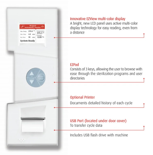 New EZ11Plus automatic autoclave sterilizer