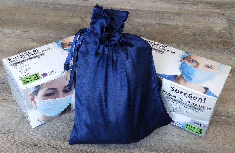 Sure Seal Electric Blue Disposable Hopsital Face Masks ASTM Level 3