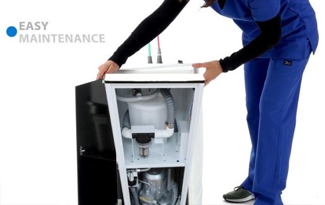 Dental Mobile Vacuum Unit with Amalgam Separator for In-Office Use