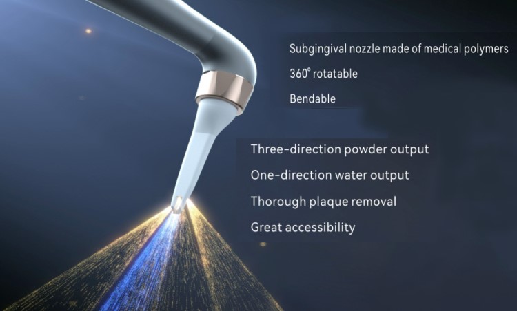 Woodpecker AP-A Dental Air Polisher Handpiece Diagram