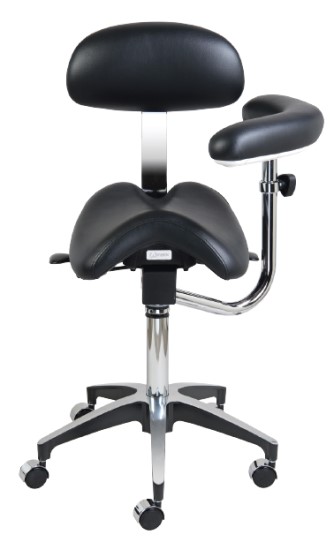 RimoStool STS5112BK Sleek Saddle Assistant Stool