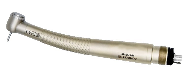 Silver 4-Port Water Spray, 4-Port Anti-Suckback High Speed Dental Handpiece