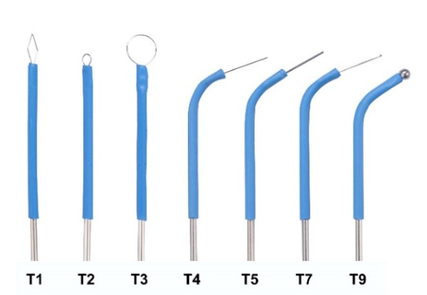Old Style Blue Electrodes for Bonart E1 Electrosurgery Unit