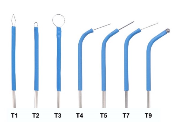 Old Style Blue Electrodes for Bonart E1 Electrosurgery Unit