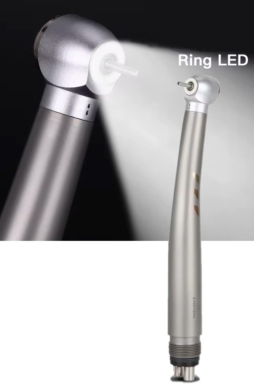 E-Generator Dental Shadowless Ring LED High Speed Handpiece Push Button Ceramic Bearings