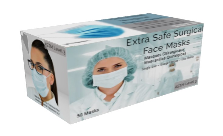 Extra Safe AntiFog ASTM Level 3 Surgical Procedure Masks 