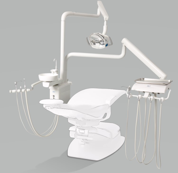 DCI RO4100 Reliance Over the Patient Automatic Dental Unit with PMU w/Cuspidor, White