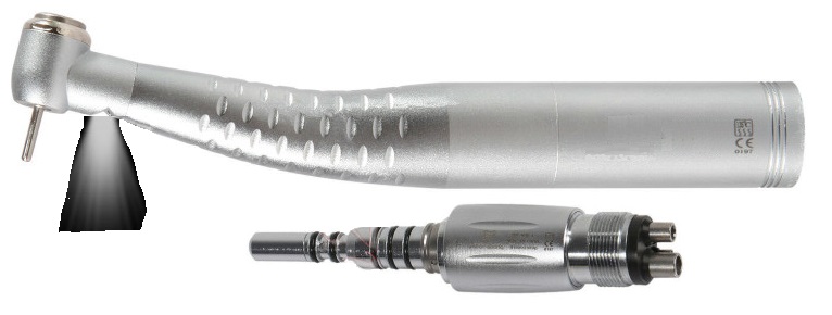 High Speed Dental Fiber Optic LED Handpiece With 4 Hole Kavo Style Quick Coupler 