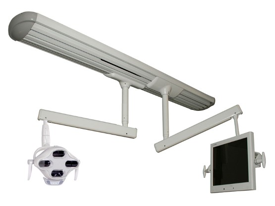 Flight Dental Systems Iris Dual Track Dental Operatory Light