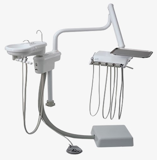 Engle E300 Over Patient Delivery System W/ Cuspidor & Assistant’s Arm